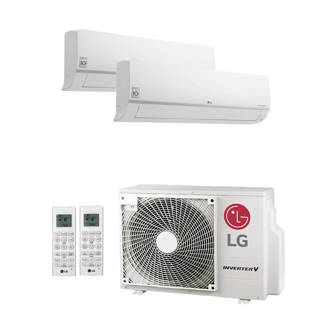 LG duosplit systeem 2x 2,5 kW (MU2R15 + 2x PZ09)